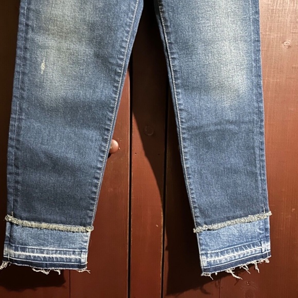 Able Elena Skinny Straight Leg Released Hem Ankle Denim Jeans Size 26 - NWT - Picture 5 of 16